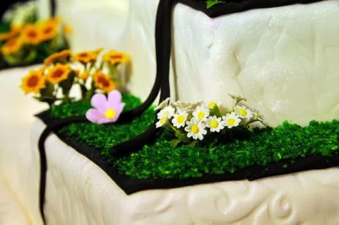 Flowers cake Stockfoto's
