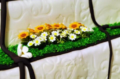 Flowers cake Stockfoto's
