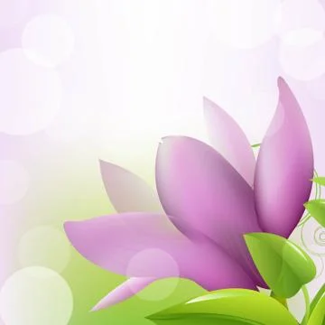 Flowers card Stock Illustration