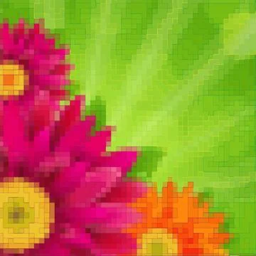 Flowers card Stock Illustration