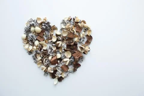 Flowers composition. Frame made of dried rose flowers on white background Stock Photos