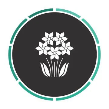 Flowers computer symbol Stock Illustration