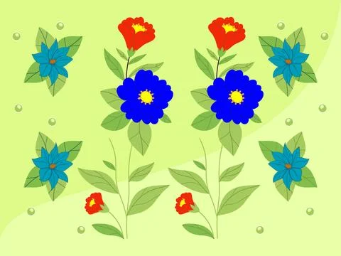 Flowers Concept Illustration Stock Illustration