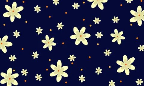 Flowers in dark background Stock-Illustration