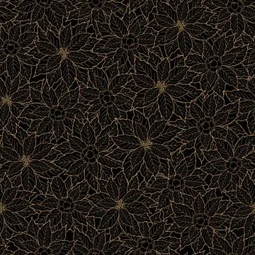 Flowers on dark background seamless pattern for decorative,fashion,fabric,tex Stock Illustration