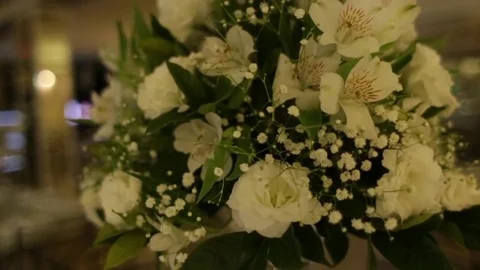 Flowers decorated for the party Stockbeeldmateriaal 72696414