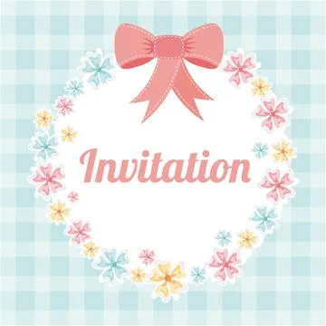 Flowers design over blue  background vector illustration Ilustração Stock