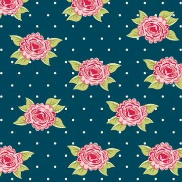 Flowers design over blue background, vector illustration Ilustração Stock