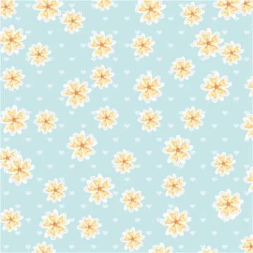 Flowers design over blue background, vector illustration Ilustração Stock