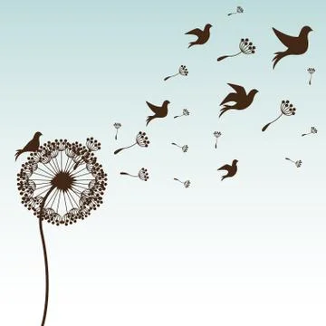 Flowers design over blue background vector illustration Ilustração Stock