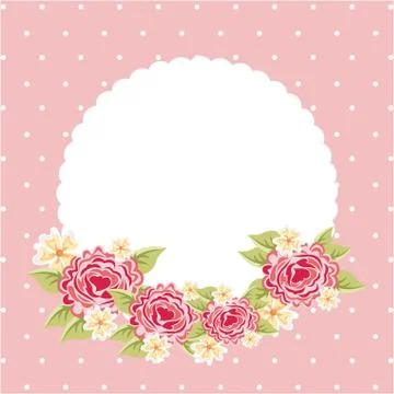 Flowers design over pink background, vector illustration Ilustração Stock
