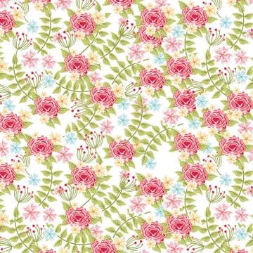 Flowers design over white background, vector illustration Ilustração Stock