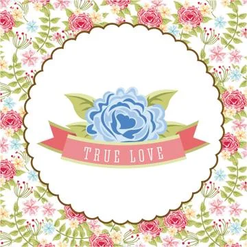 Flowers design over white background, vector illustration Ilustração Stock