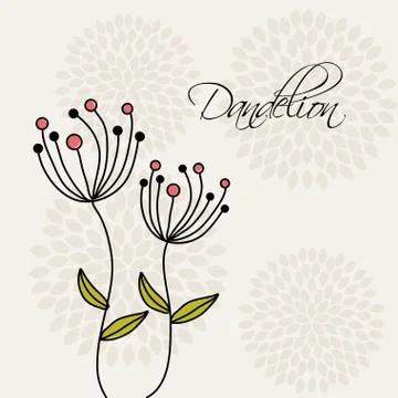 Flowers design over  white  background vector illustration Ilustração Stock