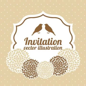 Flowers design over  white  background vector illustration Ilustração Stock
