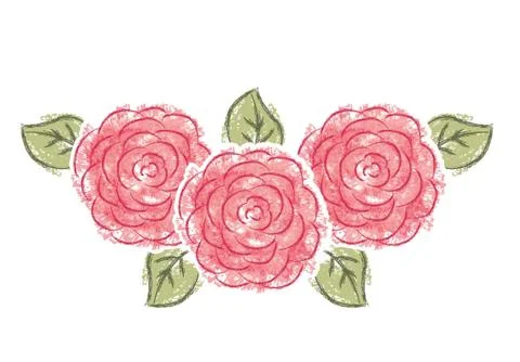 Flowers design over white  background vector illustration Ilustração Stock