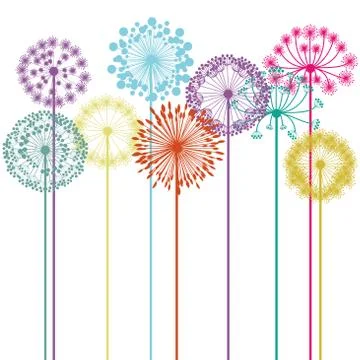 Flowers design over white background vector illustration Ilustração Stock
