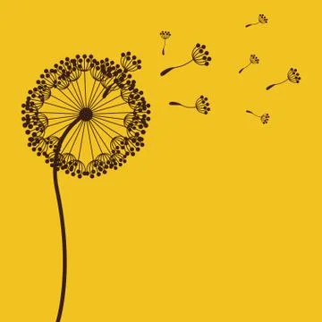 Flowers design over yellow background vector illustration Ilustração Stock