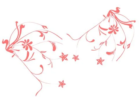 Flowers desing Stock Illustration