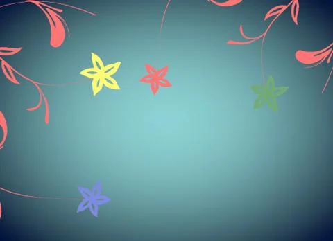 Flowers desing Stock Illustration