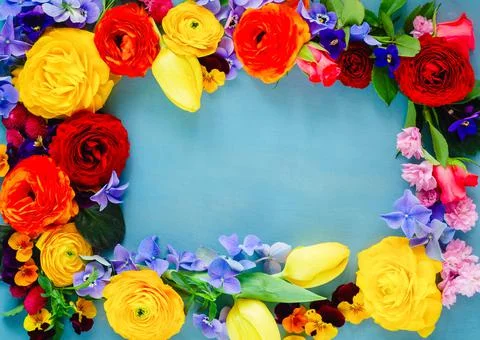 Flowers festive composition Stock Photos