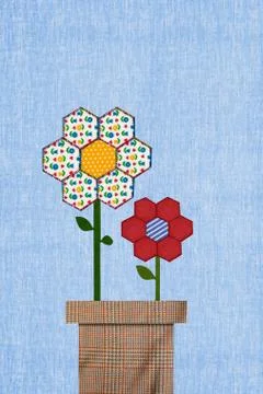 Flowers in flower pot Stock-Illustration