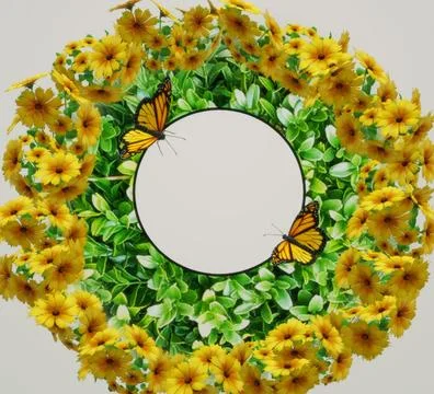 Flowers frame Stock Illustration