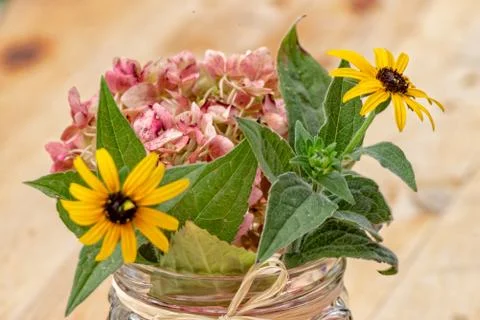 Flowers in a glass Stock Photos