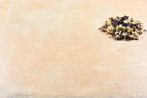 Flowers on grey stone background Stock Photos