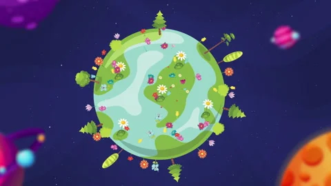 Flowers Growing on the Earth Stock Footage 283891780