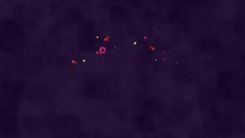 Flowers growing into a lip shape 動画素材 104026658