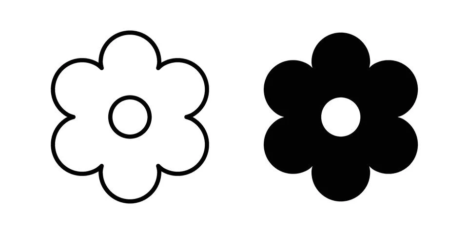 Flowers icon for web projects イラスト素材
