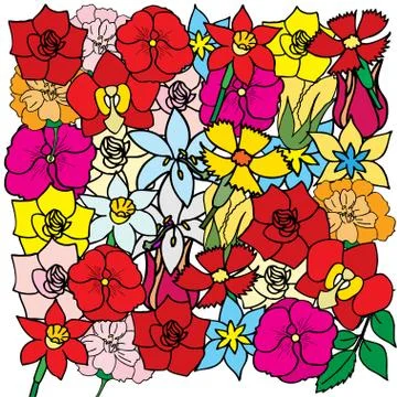 Flowers Illustrazione stock