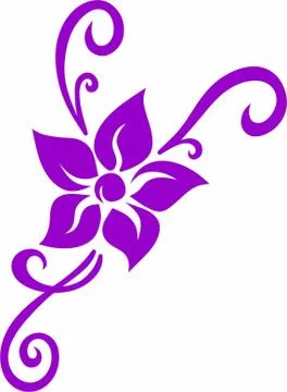 Flowers Laser cut cnc panel design for metal, wooden room divider. Stock Illustration