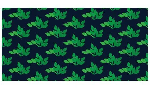 Flowers Leaves vector Repeated pattern design for allover print Illustrazione stock