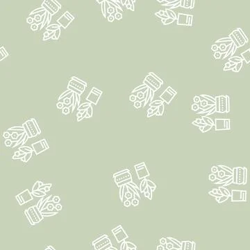 Flowers leisure line seamless pattern 스톡 일러스트