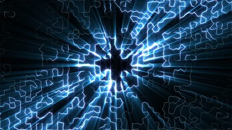 Flowers Line Data Communication Flow Technology Futuristic Element Stock Footage 101959038