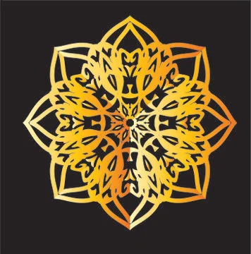 Flowers mandala abstrack Stock Illustration