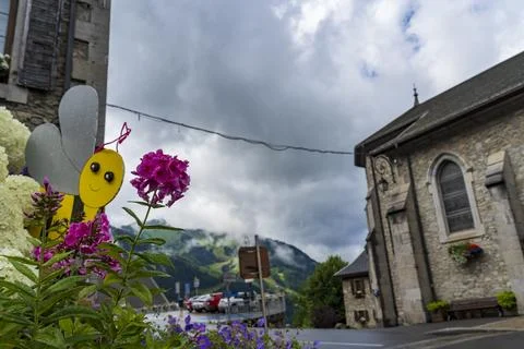 Flowers in the mountains- Chatel Stock Photos