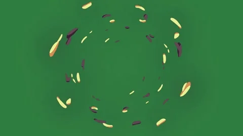 Flowers Moving - Chroma Key Green Screen Footage Stock Footage 338014499