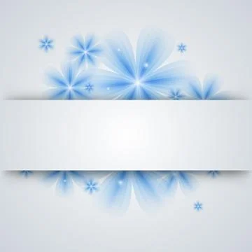 Flowers on a paper background Stock Illustration