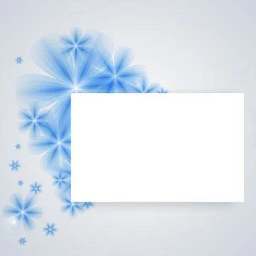 Flowers on a paper background Stock Illustration