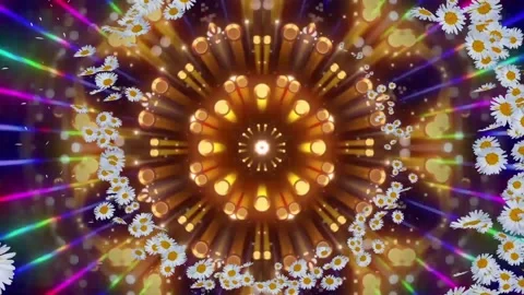 Flowers party background Stock Footage 281408090