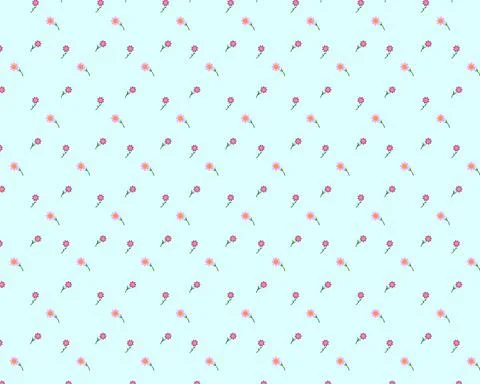 Flowers pattern for background and printing on any materials Stock Illustration