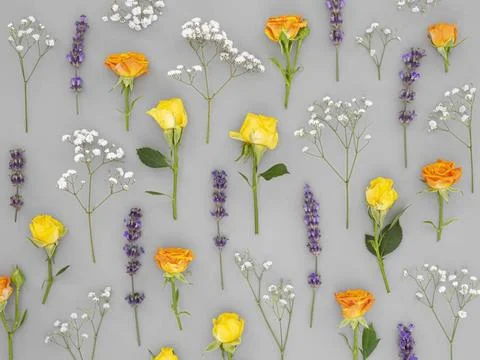 Flowers pattern background flowers pattern background Copyright: xZoonar.c... Foto stock