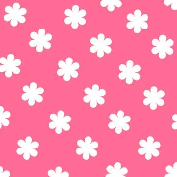 Flowers pattern on background use for wallpaper or background Stock Illustration