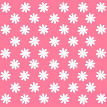 Flowers pattern on background use for wallpaper or background Stock Illustration