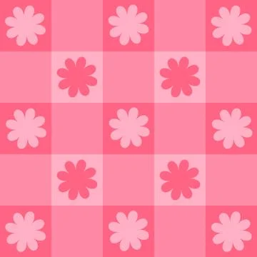 Flowers pattern on background use for wallpaper or background Stock Illustration