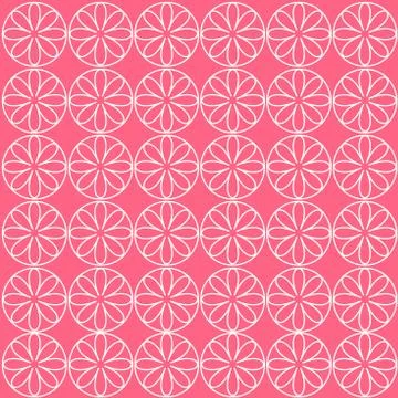 Flowers pattern on background use for wallpaper or background Stock Illustration