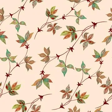 Flowers Pattern Background Vector Stock Illustration